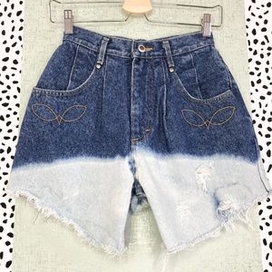 Lee | Western High Rise Distressed Cutoff Shorts